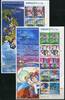 Briefmarken 2005 Japan Wissenschaft Technik VII Comics Eisenbahn 3779-3786 Kleinbögen MNH