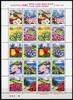 Briefmarken 2005 Japan Blüten Pflanzen Fukuoka Saga Nagasaki 3819-3828 Kleinbogen MNH