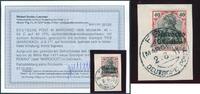 Briefmarken 1908 DP Marokko Michel 40 ° Fes KK 2/8/11 Luxus Befund Jäschke-L. BPP / 40