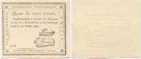 Frankreich - Rouen, 3 Livres Geldschein Assignate -