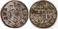 Baden-Durlach, 2 Kreuzer Carl III. Wilhelm, 1709-1738, -