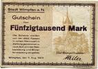 Württemberg, 50 Tsd. Mark Wimpfen - Stadt, -