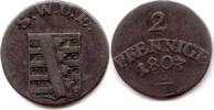 Sachsen-Weimar-Eisenach, 2 Pfennig Carl August, 1758-1775-1828, -