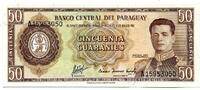 Paraguay, 50 Guaranies (1963), Geldschein, Banknote, UNC 3.47 £  +  17.34 £ shipping