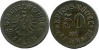 Württemberg, 50 Pf 1917, Aalen - Stadt, ss 12.14 £  +  17.34 £ shipping