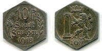Württemberg, 10 Pfennig 1918, Saulgau - Stadt, ss-vz/vz 5.20 £  +  17.34 £ shipping