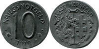 Hessen-Nassau, 10 Pfennig 1919, Hersfeld - Stadt, Av part. flau, stfr.- 8.67 £  +  17.34 £ shipping