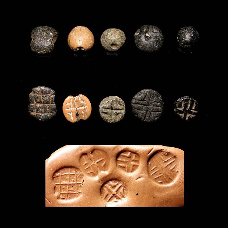 Ancient art 5 Early stone stamp seals Uruk period Mesopotamia