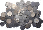 Medieval & later coins Islamic Abbasid. Massive hoard of 121 unreseached & uncleaned Abbasid Silver Dirhems! -