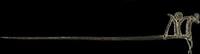 Ancient art Exceptional large Luristan zoomorphic bronze dress pin, 1200-800 BC -