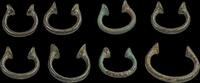 Medieval & later coins Collection of 8 early Nigerian bronze currency Manillas, 16th.-18th. c -