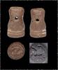 Ancient art Red stone stamp seal, West-Mesopotamia, c. 800 BC -