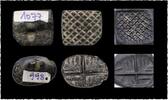 Ancient art Pair of Mesopotamian stamp seals, Mesopotamia, Halaf, 6th. mill. BC -