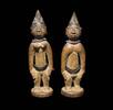Medieval & later artifacts Pair of male and female Yoruba wooden Twins, Nigeria,19th. cent -