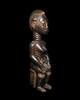 Medieval & later artifacts Important large seated wooden Female Figure, Baul? 19th Cent -