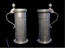 Medieval & later artifacts Very large inscribed German Guild pewter Stein / Tankard 18th. cent -