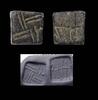Ancient art Interesting bifacial stamp seal, North-Mesopotamian, 4th. mill. BC -
