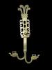 Medieval & later artifacts Large European zoomorphic brass double hook, baroque, 18th. cent. -