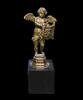 Medieval & later artifacts Italian renaissance bronze figure of Cupid w bust of Christ, 16th. c. -