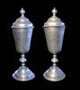 Medieval & later artifacts Large German baroque lidded pewter Chalice, inscribed and dated 1724! -