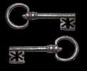 Medieval & later artifacts Fine European Gothic iron chest key, c. mid-later 16th. century -