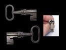 Medieval & later artifacts Rare Early European vault security box or bank key, 17th. cent. -