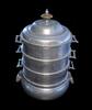 Medieval & later artifacts Rare 18th. century German pewter food carrier set, dated 1795! -