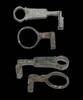 Ancient art Finely patinated Roman bronze key and key-ring (2), 1st.-3rd. cent.AD -