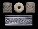 Ancient art Thick & attractive stone cylinder seal Jemdet Nasr, 3300-2900 BC -