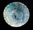 Medieval & later artifacts Superb Islamic pottery jar Torquise glaze w full iridescence - a gem! -