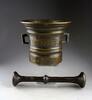 Medieval & later artifacts Massive European Gothic renaissance bronze mortar, ca. 1550-1580 -