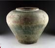 Medieval & later artifacts Massive Green-glazed Islamic ceramic vase, ca. 12th.-13th. century -