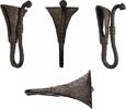 Medieval & later artifacts Rare European renaissance iron belt hook, c. 16th.-17th. cent. -
