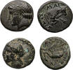 Ancient coins Greek coins: Lot of two rare issues of Klazomenai and Magnesia - nice VF or better -