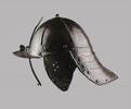 Medieval & later artifacts A good Cromwellian Lobster Tail Helmet, English civil war 1640-1651 -