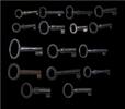 Medieval & later artifacts Rare collection of 16 tiny miniature keys, European, 17th.-19th. cent. -