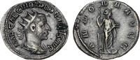 Ancient coins Roman Imperial: High grade Trebonianus Gallus silver AR antoninianus - EF (Ex. Professor Niels Hannestad) -