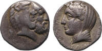 Ancient coins Greek coins: ISLANDS off CARIA, Kos. Circa 345-340/30 BC. AR silver Didrachm, nice VF -