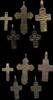 Medieval & later artifacts Five Early Orthodox Christian bronze cross pendants, 16th.-18th. c (5) -
