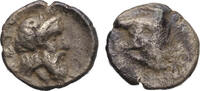 Ancient coins Greek coins: CARIA, Euromos. 5th century BC. AR silver Hemiobol - scarce! -