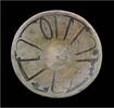 Medieval & later artifacts Elegant Islamic pottery bowl, black on white caligraphy, 9th. cent.! -