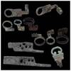 Ancient art Collection of Roman Imperial bronze keys, locks and ring keys -