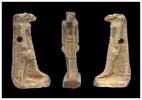 Ancient art Egyptian faience amulet in the form of the ibis-headed Thoth - intact! -