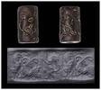 Ancient art Finely engraved Assyrian red stone cylinder seal, late 2nd. mill. BC -