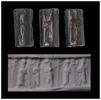 Ancient art Mesopotamian haematite cylinder seal, Old Bab. Period, c. 2003-1593 BC -
