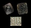 Ancient art Fine black stone stamp seal w handle, Ancient Near East, 4th. mill BC -