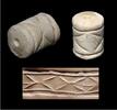 Ancient art Massive Mesopotamian Marble Cylinder seal, Jemdet Nasr, 3300-2900 BC -