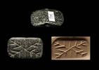 Ancient art High quality larger Chlorite Gable stamp seal, c. 4th. millenium BC -