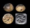 Ancient art Large hemispheric stone seal, Mesopotamia, Late Uruk, c. 4th. mill. BC -