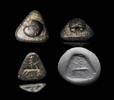 Ancient art Nice serpentine stamp seal w handle, Neo-Hittite 2nd.-1st. mill. BC -